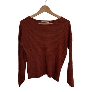5/20$ Only Rust Ribbed Knit Top open back size small